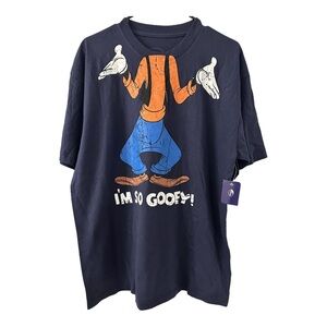 Men’s Disney I’m So Goofy Navy XL short sleeve T-shirt NWT